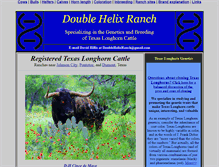 Tablet Screenshot of doublehelixranch.com